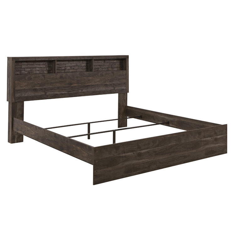 Steelside™ Abron Solid Wood Low Profile Standard Bed & Reviews